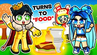 Everything I TOUCH turns into FOOD in Roblox Family [upl. by Gilbert]