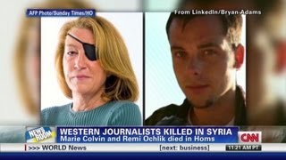 Western journalists killed in Syria [upl. by Darra728]