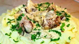 Куриная печень с грибами в сметанном соусе цыганка готовит Gipsy cuisine [upl. by Ase103]