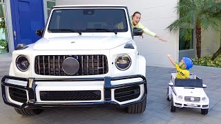 Vlad and Niki transform Moms G Wagon and ride on Monster Trucks [upl. by Edia780]