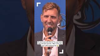 Dirk Nowitzki talks about what continued support from Mavs fans means to him [upl. by Nnyledam]