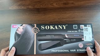 Unboxing Sokany Professional Hair Straightener [upl. by Anicart397]