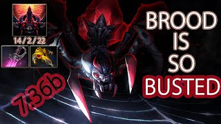 HOW is this FAIR Broodmother is BUSTED in 736b DotA 2  Offlane [upl. by Thurmond625]