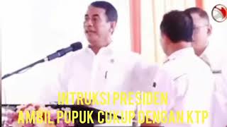 INTRUKSI PRESIDEN PRABOWO SUBIANTO BELI PUPUK BERSUBSIDI CUKUP PAKAI KTP [upl. by Tim977]