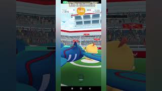 Scraggy vs Kyogre pokemon pokemongame pokemongo shorts kyogre scraggy raid raidboss [upl. by Ytnom]