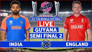 ICC T20 World Cup 2024 Live India vs England Semi Final Live  IND vs ENG Live Scores amp Commentary [upl. by Suehtomit372]