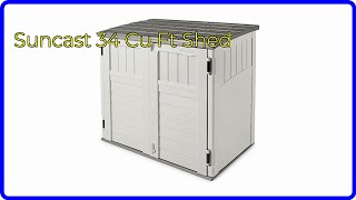 REVIEW 2024 Suncast 34 Cu Ft Shed ESSENTIAL details [upl. by Asin878]