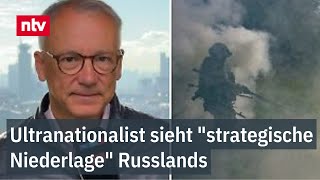 Ultranationalist sieht quotstrategische Niederlagequot Russlands  Munz wähnt Bewegung in Moskau  ntv [upl. by Edison]