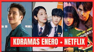 ESTRENOS KDRAMAS ENERO 2024  ESTRENOS NETFLIX  RETIROS [upl. by Anirtal]