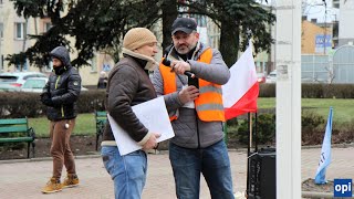 Protest pod ratuszem w Ostrowi Mazowieckiej 22122023 [upl. by Eeneg]