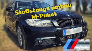 BMW E90 LCI MPaket Stoßstangen Umbau Anleitung [upl. by Ereveneug]