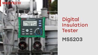 MASTECH Digital Insulation Tester MS5203 [upl. by Eppesiug]