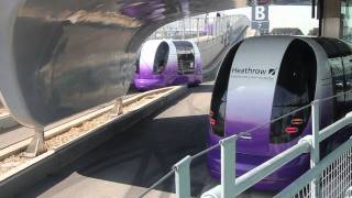 Heathrow T5 driverless transport pods in action [upl. by Wickman601]