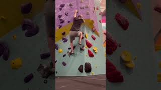 Black V6 at Movement The Hill bouldering climbing shorts [upl. by Thurston279]