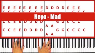 Mad Neyo Piano Tutorial Easy [upl. by Avlasor]