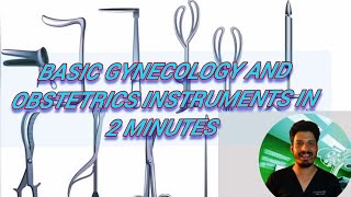 Basic Gynecology and Obstetrics Instruments In 2 minutes Made Extremely Simple with Names and Uses [upl. by Nellie]