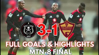 ORLANDO PIRATES WINS 31 MTN 8 Cup Final Highlights and Goals 2024 [upl. by Trub494]