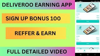 DELIVEROO EARNING APP  DELIVEROO APP SE KAISE PAISE KAMAYE  DELIVEROO PAYMENT PROOF [upl. by Enomar]