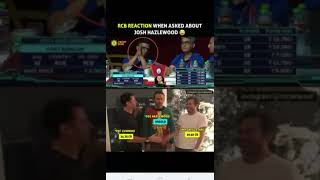 rcb reaction for josh Hazelwood rcb ipl cricket viral trending shorts [upl. by Eb]