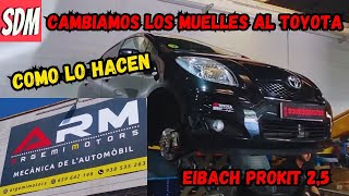 Cambiamos los muelles al Toyota en quotArgemi Motorsquot buena gente y muy profesionales  Somos de Motor [upl. by Erialb]