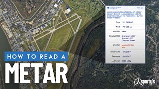 How to read a METAR aviation weather report  Sportys Private Pilot Training Tips [upl. by Arikaahs382]