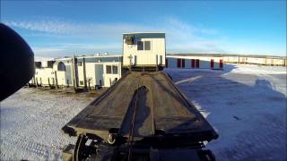 Alberta Oilfield  Bed Truck Camp Set Up [upl. by Rhodes103]