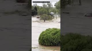 Home floats away during Asheville NC flooding [upl. by Shargel423]