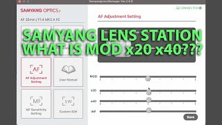 Samyang lens station  What about the AF settings Things they dont tell you [upl. by Nylram]