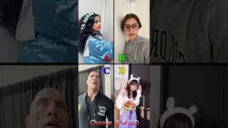 You Choose ABC or D abcd duet reaction funny kikakim ytshorts ytshortsvideo 4comedy funny [upl. by Siramed3]