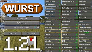 DOWNLOAD WURST Hacked Client  121  Minecraft Java Edition [upl. by Lessard]