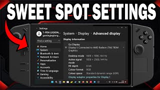 Legion Go at 1000P Sweet Spot Settings for AFMF2 [upl. by Hatty13]