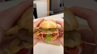 Grill’d Burger Fakeaway 🍔 grilld recipe healthyrecipe highprotein burger [upl. by Gardener]