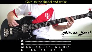 Chapel of love The Dixie Cups ― Bass cover with tabs and lyrics [upl. by Acsot]