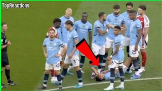 Kai Havertz collided with Rodri 😱Kai Havertz escapes red card after incident  Man City vs Arsenal [upl. by Anilas455]