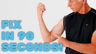 Fix Biceps Tendonitis or Strain in 90 Seconds At Home Self Treatment Follow Video [upl. by Catlee]