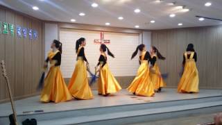 The Happy Song Tambourine Dance at Happy Church by Christs Ambassadors [upl. by Ahsinotna]