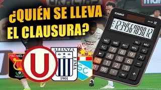 CALCULADORA REALISTA DEL TORNEO CLAUSURA  ¿ALIANZA O UNIVERSITARIO  TRES EN CANCHA 12 [upl. by Ihcehcu]