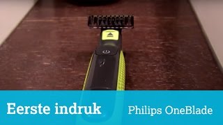 Eerste indruk Philips OneBlade scheerapparaat in vorm van scheermesje [upl. by Nayr]