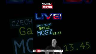 LIVE SUPERBIKE MOST GARA1 MISTERHELMET [upl. by Nnylkoorb923]