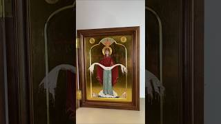 Protection of the Theotokos Painted Icon shorts [upl. by Noelyn]