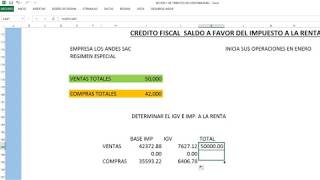 determinación del impuesto a la renta mensual del régimen especial  sunat [upl. by Anima]