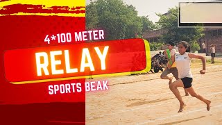 Boys Vs Girls 4100m Relay Race at Rajiv Gandhi Khel Stedium by Yuva Club KosliSportsBeak [upl. by Eirot212]