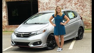 2018 Honda Fit Sport Manual Review and Test Drive  Herb Chambers [upl. by Eikcid]