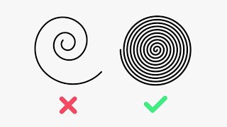 The SECRET to a LINEAR SPIRAL in Illustrator [upl. by Reiniar]