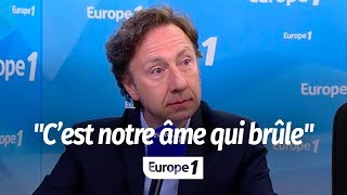 Incendie à NotreDame  quotCest notre âme notre histoire qui brûlequot Stéphane Bern [upl. by Andrade]