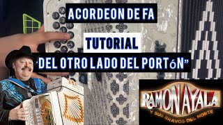 Del Otro Lado Del PortónRamon Ayala y los Bravos Del Norte Tutorial Acordeon norteño ramonayala [upl. by Baylor872]