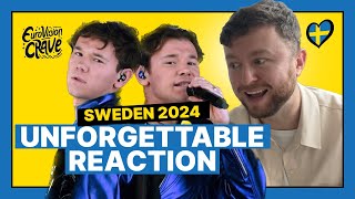 REACTION Marcus amp Martinus  Unforgettable 🇸🇪  Sweden Eurovision 2024 [upl. by Ennylcaj]