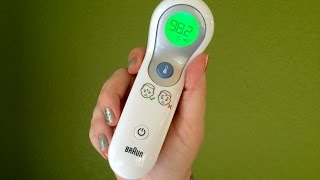 Braun No touch  forehead thermometer review [upl. by Eppie]