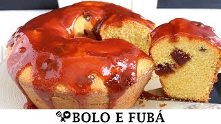 BOLO DE FUBÁ COM GOIABADA  RECEITAS QUE AMO [upl. by Toms617]