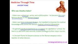 Medicine Through Time  Ancient Roman  The Work of Galen [upl. by Ybocaj210]